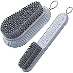 Selaurel Cleaning Brush Soft Bristle Brush Laundry Scrub Brush Clothes Underwear Shoes Scrubbing Brush, Easy to Grip Household Cleaning Brushes Tool for Countertops Bathtubs (Grey)