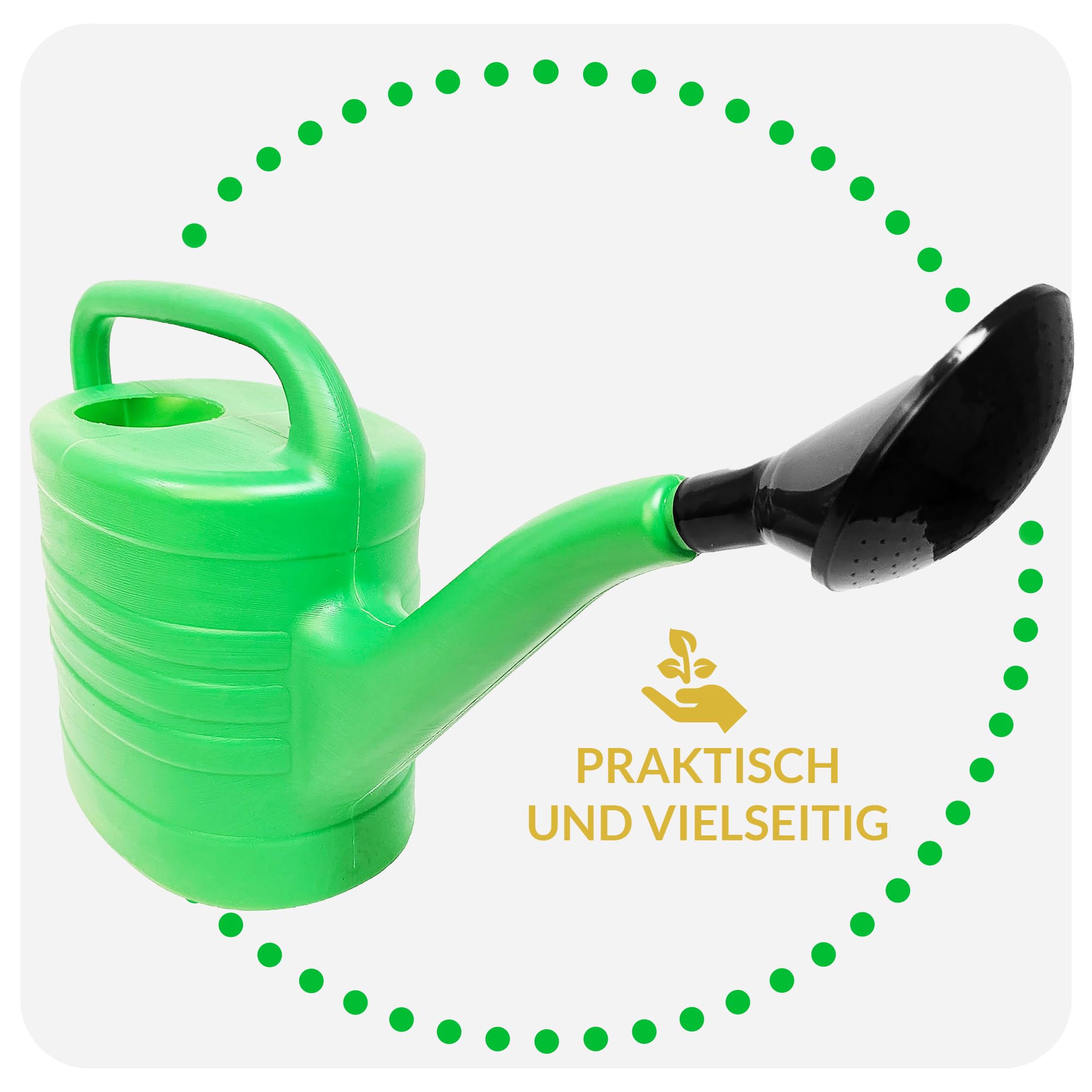 Gießkanne 10l Gartengießkanne aus Kunststoff Deal für Haus, Gießen von Blumen mit Gießbrause, Garten, Gewächshaus für Innen- und Außenbereich, Bewässerung