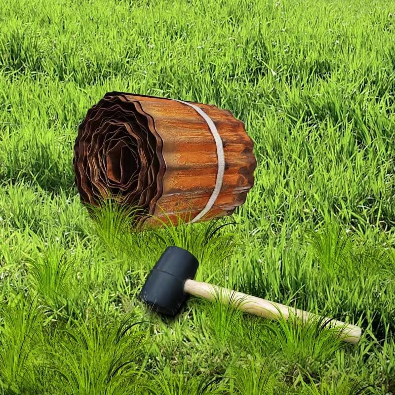 Corrugated Metal Landscape Edging,6 Inch x 20FT Sturdy Steel Garden Edging Border (Rusted, 6 Inch x 20FT) thumbnail