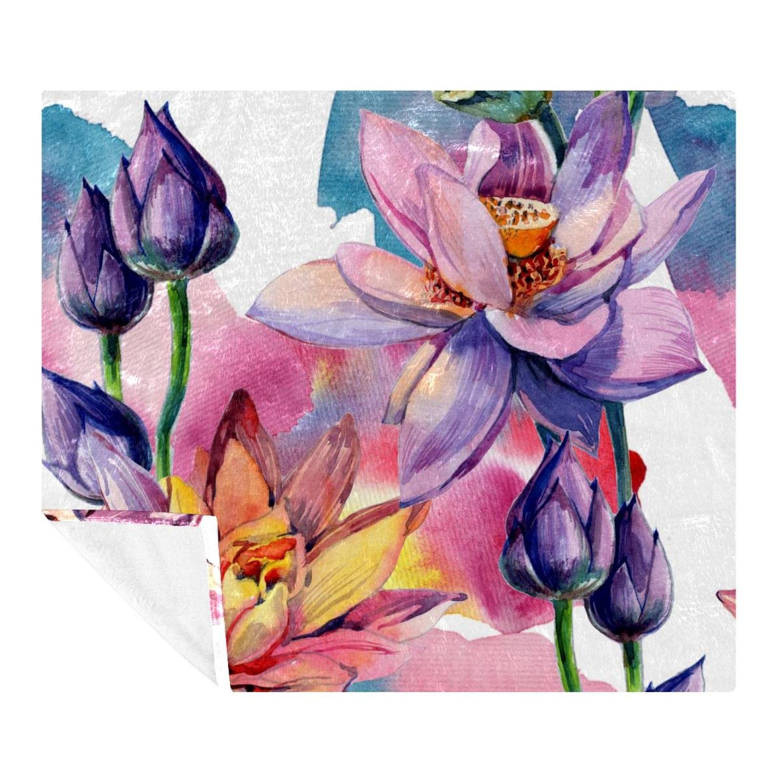 Couverture pour adultes et enfants Lotus contre le froid