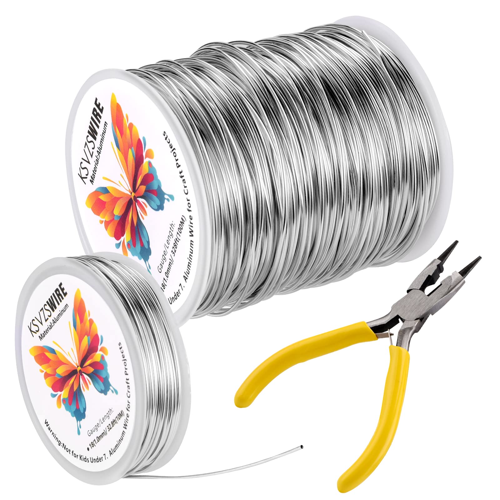 QUARKZMAN Alambre de Armadura de Aluminio de Calibre 18 de 1 Mm, 32.8 Pies (10 M) Cordón de Alambre de Metal Flexible para Hacer Joyas, Manualidades, Esculturas de Árboles Bonsái, Dorado