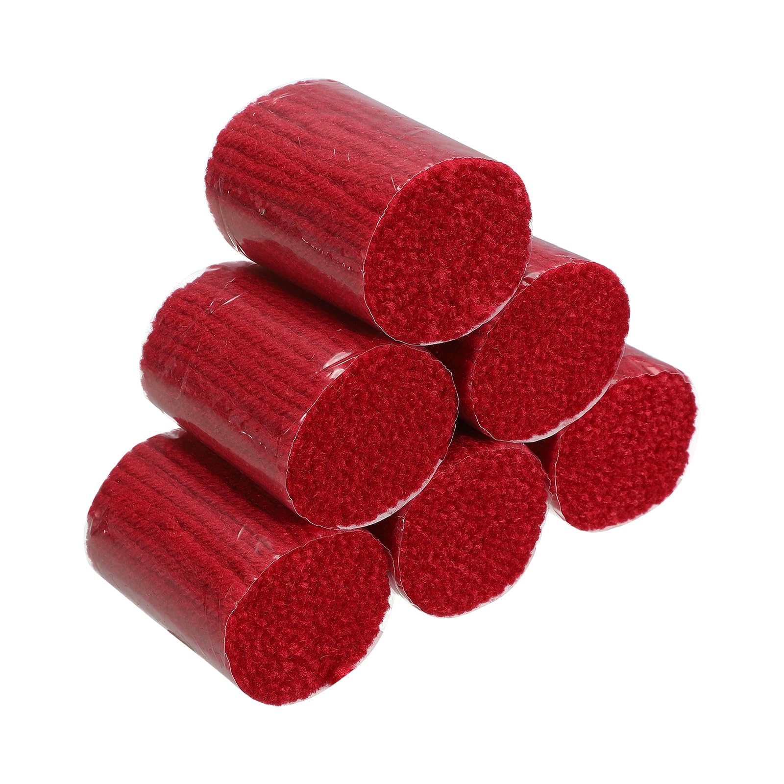 sourcing map 6 Rolls Latch Hook Yarn, 3mm Dark Red Latch Hook Kit Yarn Making Crochet Bundles for Rug Adults Beginners Tapestry DIY Craft