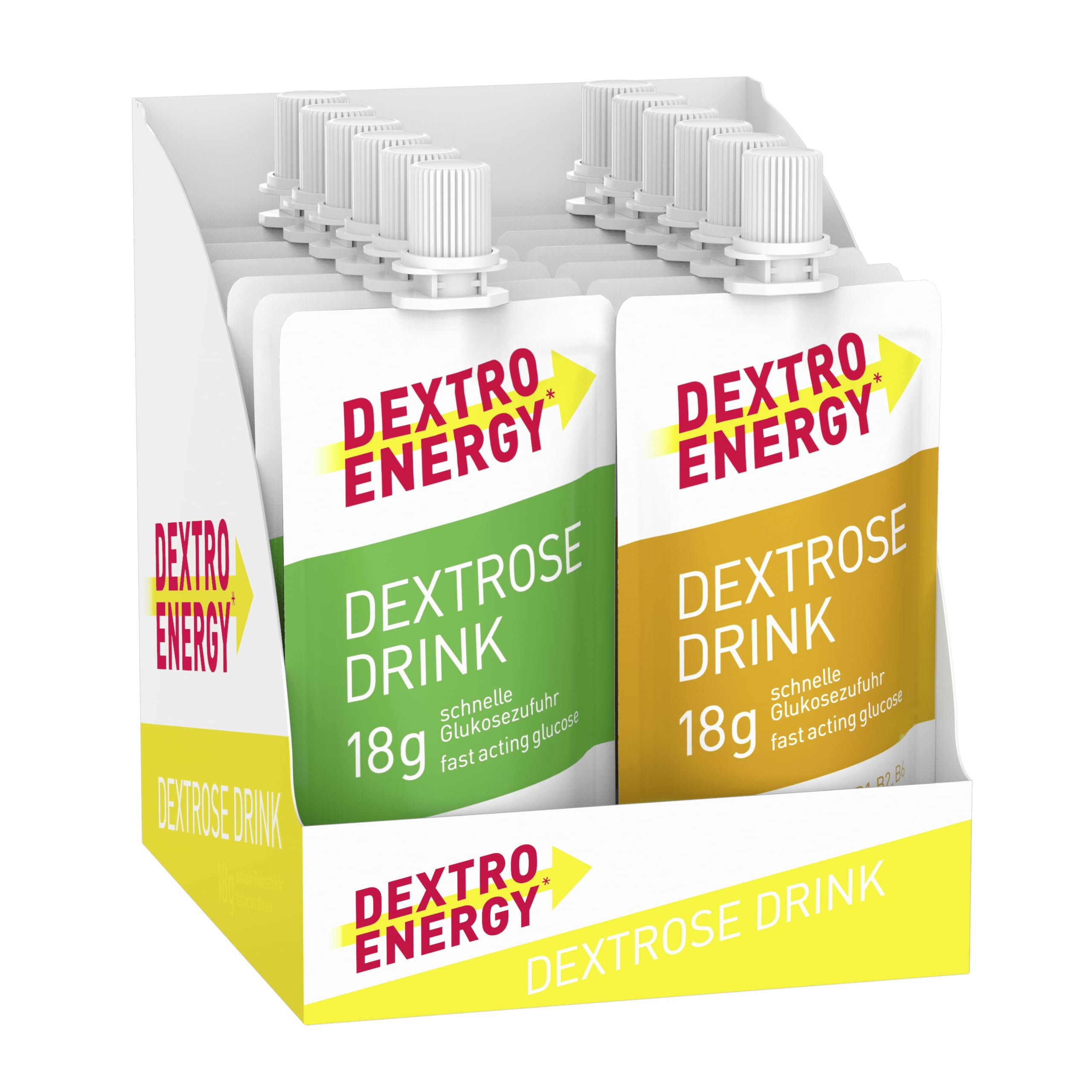 Dextro Energy Dextrose Drink Mix Pack Orange & Apfel - 12x50ml