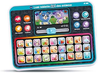 VTech – Lumi ABC Animal Tablet – Children’s Light Tablet – Educational Toy for Learning Colors – Alphabet Games, Musical G…
