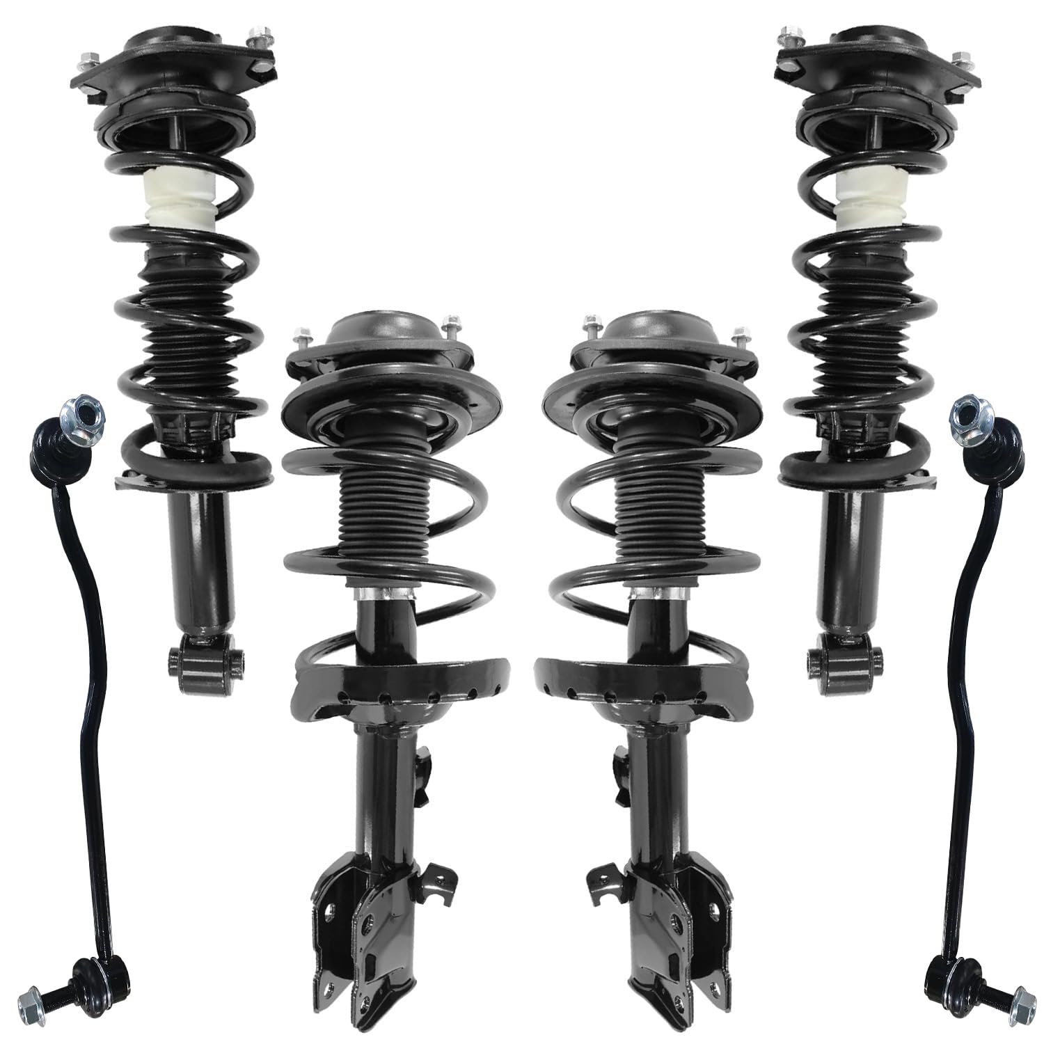 Detroit Axle - 6pc Struts Sway Bar Links for 2015 2016 2017 Subaru Legacy