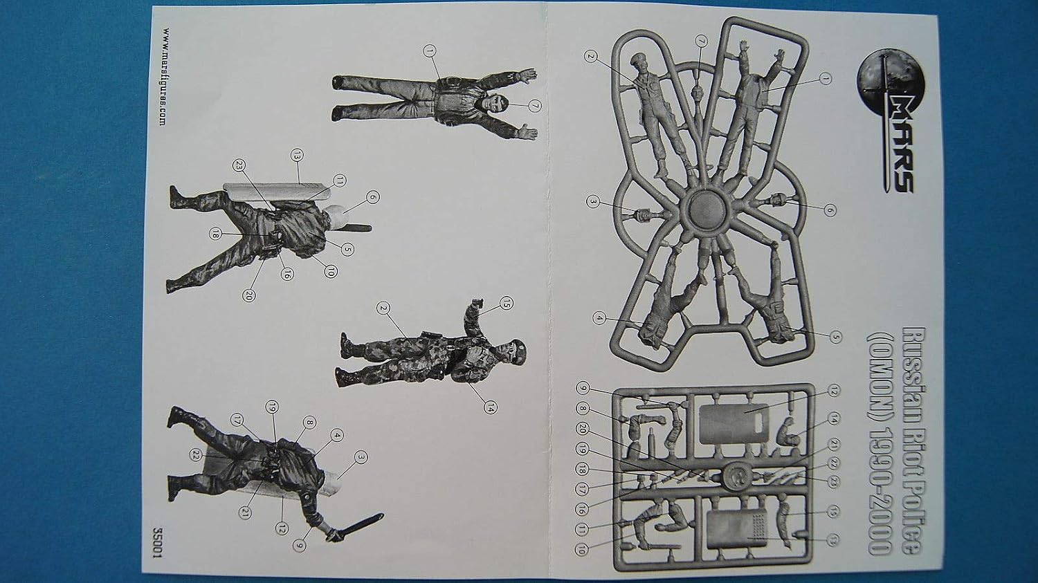 MF Mars Figures 1/35 Russian Riot Police (OMON), 1990-2000, Model Kit