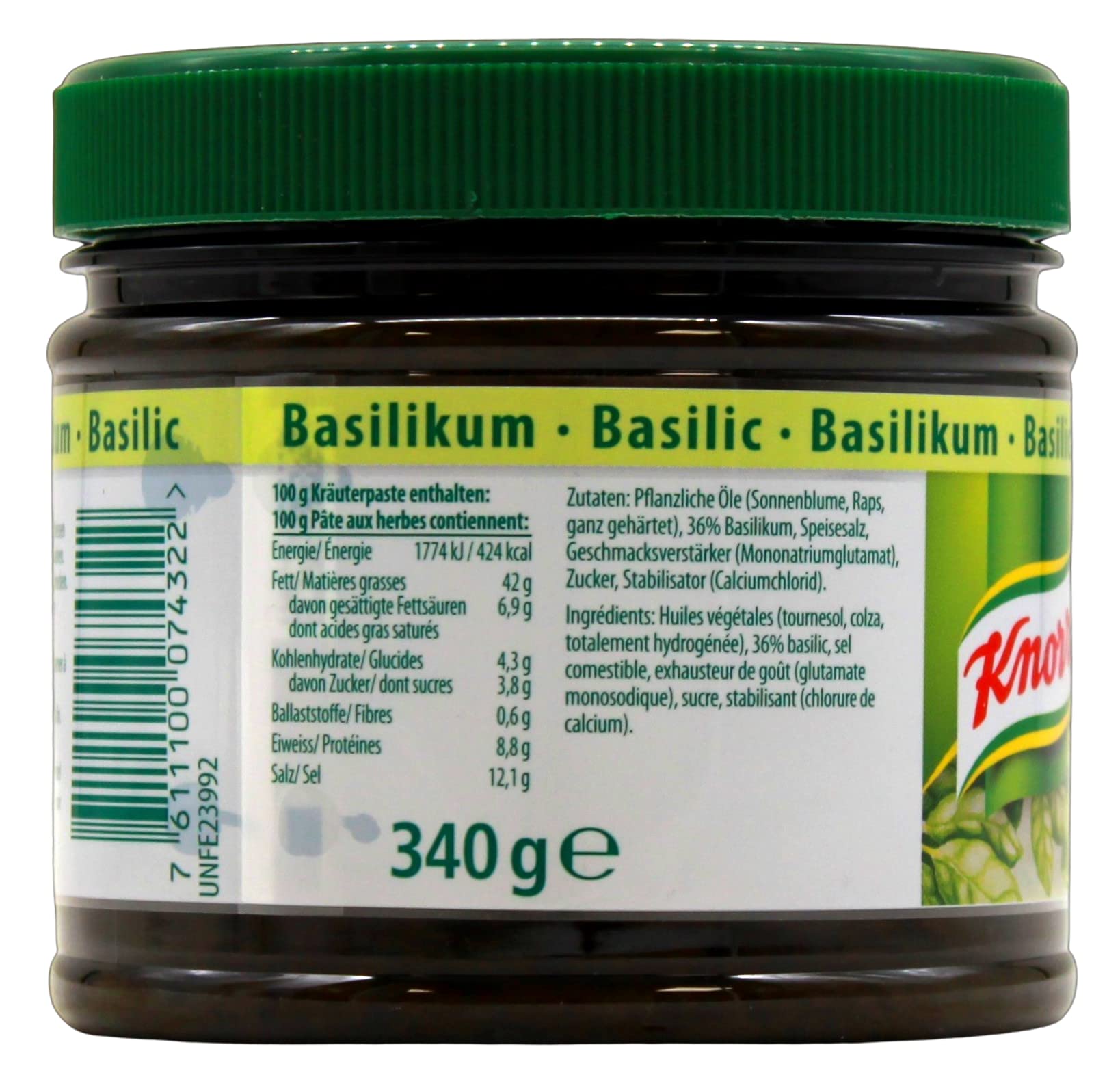Knorr Mise en place Basilikum Kräuterpaste, (2 x 340g)