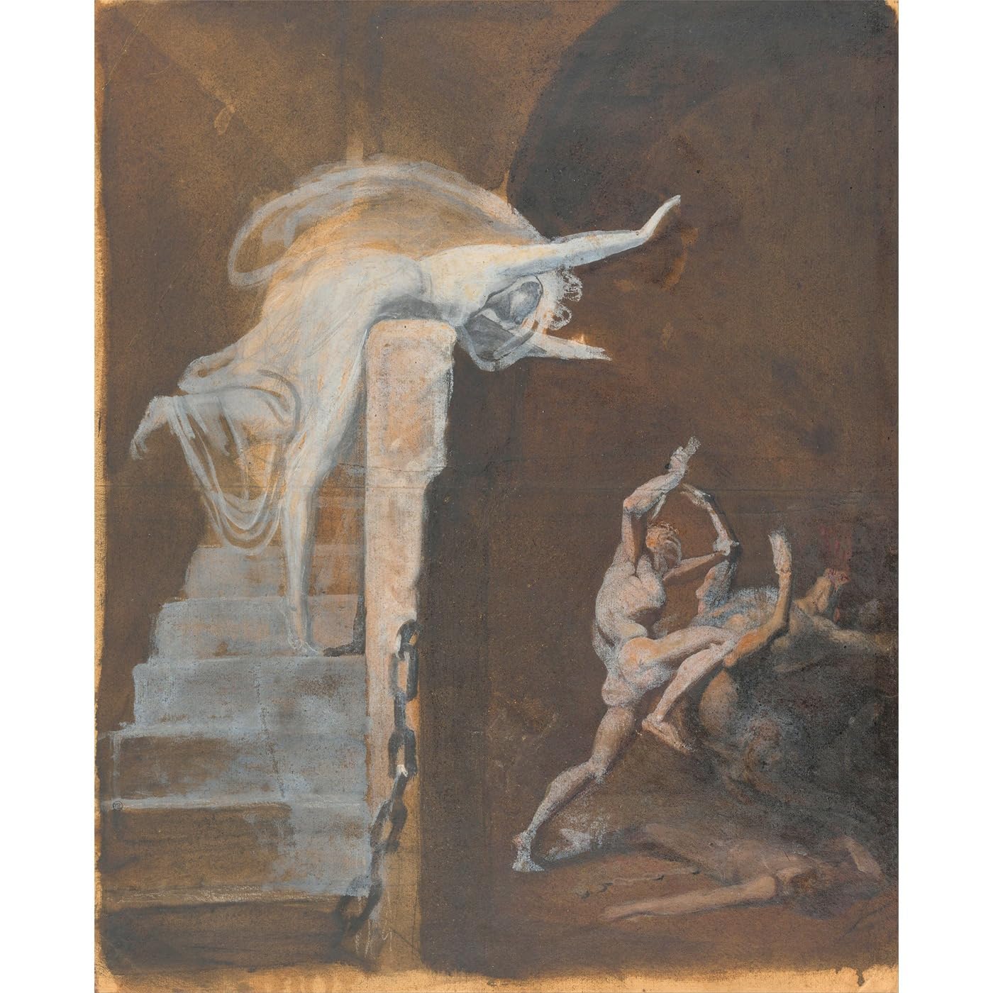 Impression giclée Henry Fuseli grand format tableau toile de musée - 2