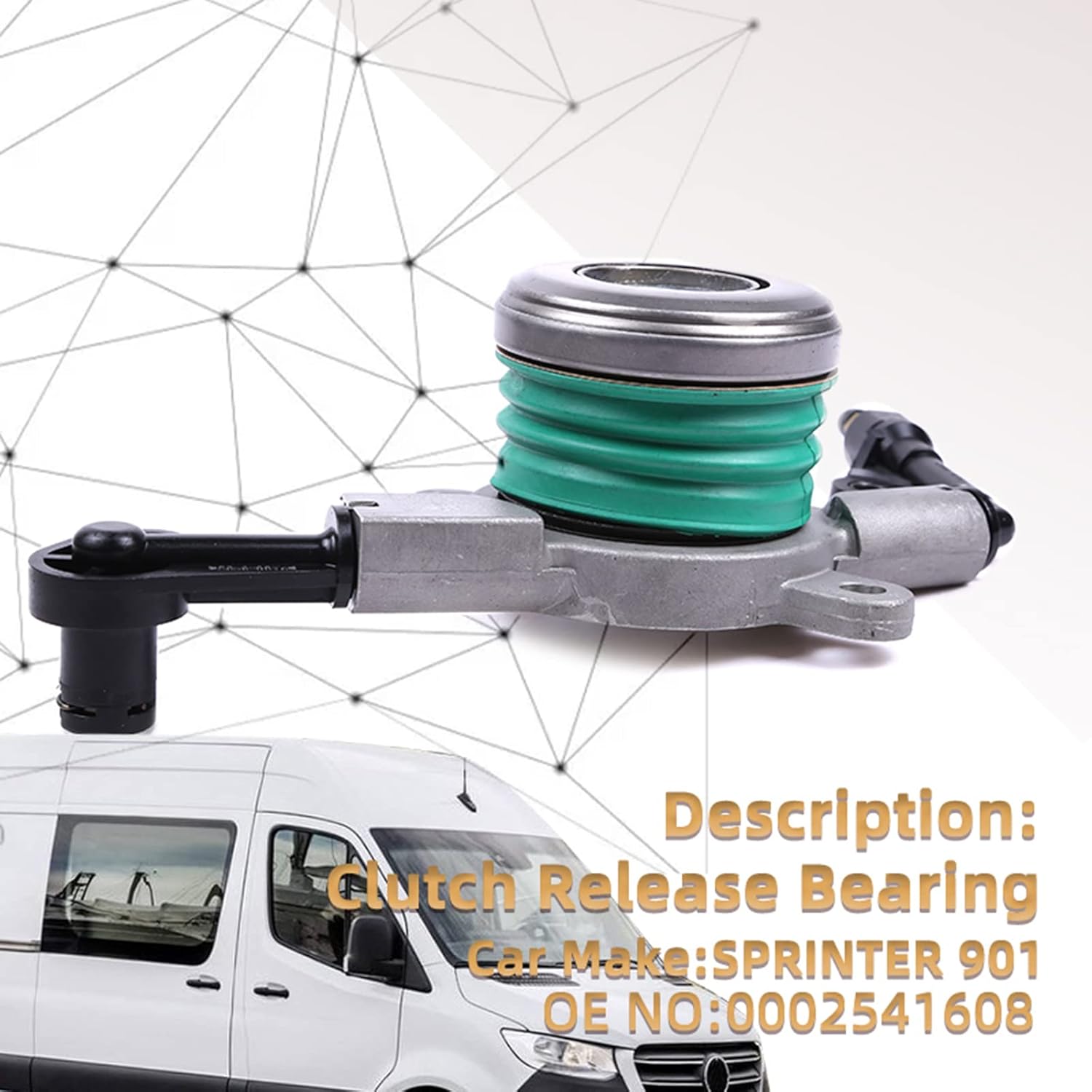 MP&PV Clutch Concentric Slave Cylinder Bearing for Mercedes Sprinter W901 W902 W903 W904 W906 C-Class 202 203 204 Vito Viano W639 VW Crafter OE:0002541608