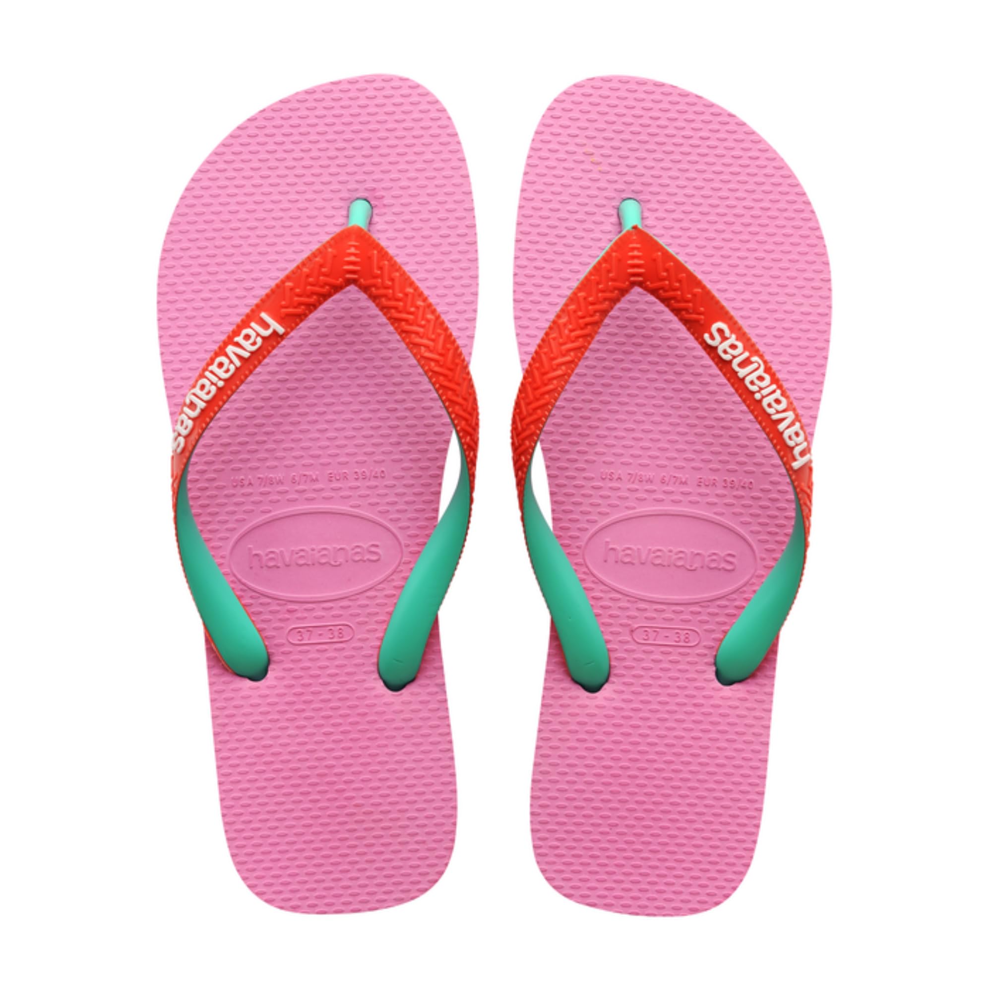 Havaianas Top Mix Unisex Adults FlipFlop Pink Lemonade 3.5/4 UK