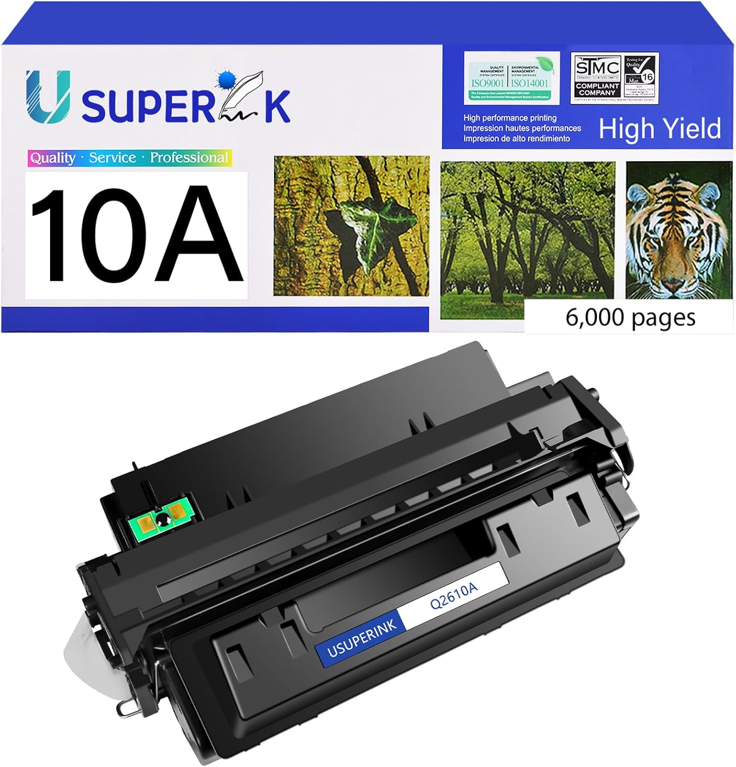 SuperInk High Yield Black Compatible Toner Cartridge Replacement for HP 10A Q2610A to use with Laserjet 2300 2300d 2300dn 2300dtn 2300L 2300n Printer (1 Pack, Black)