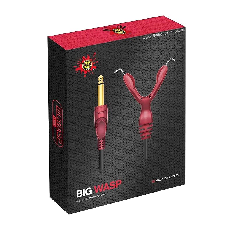 Cabo clip cord de silicone para máquinas de tatuagem BIGWASP, 2,01 m