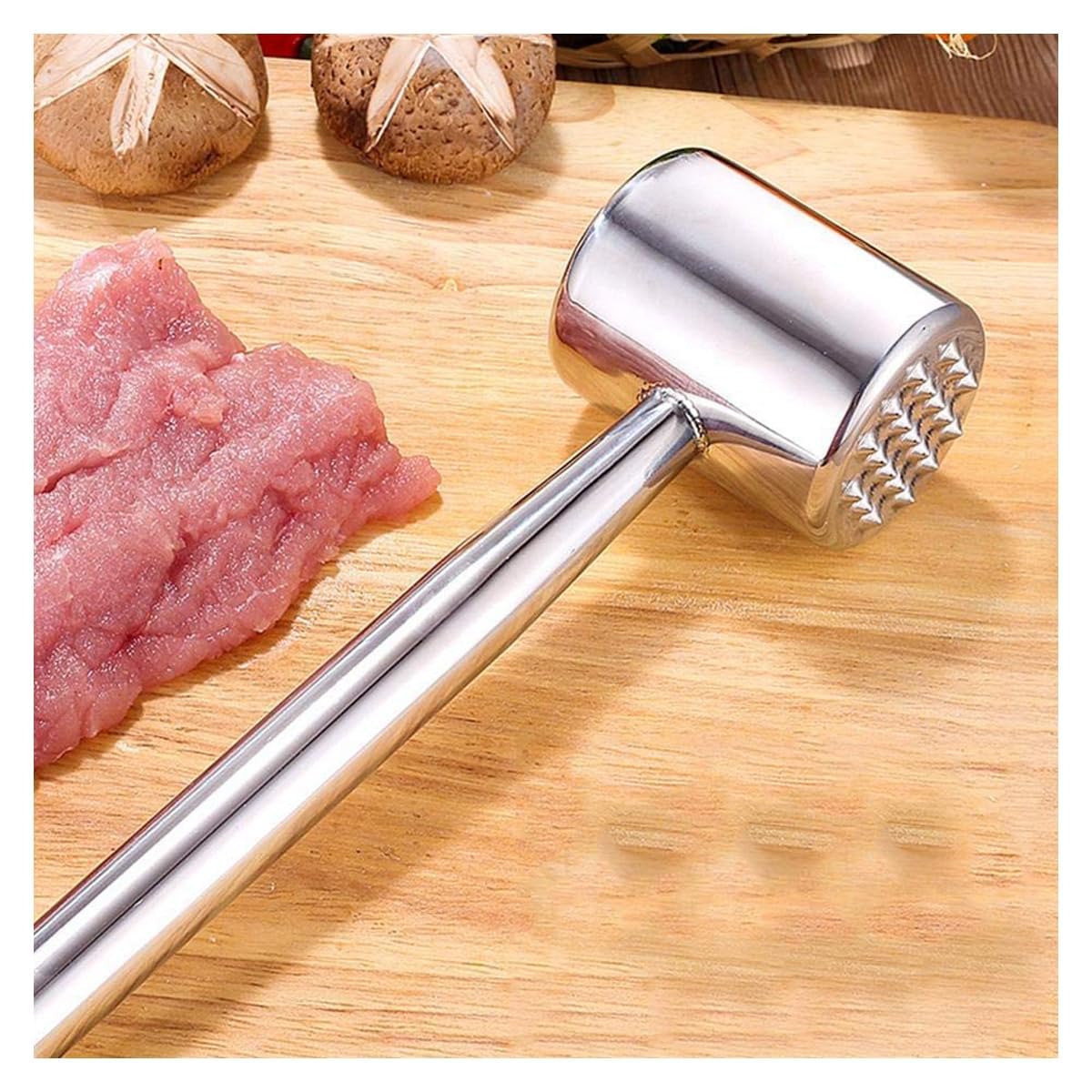 Amazon｜ミートハンマー 肉たたき 肉叩き 丸型 安全 防錆 ステンレス