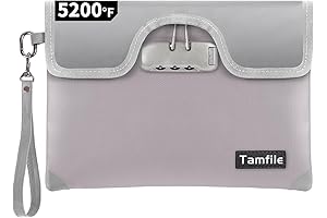 Fireproof Document Pouch with 5200℉ Protection