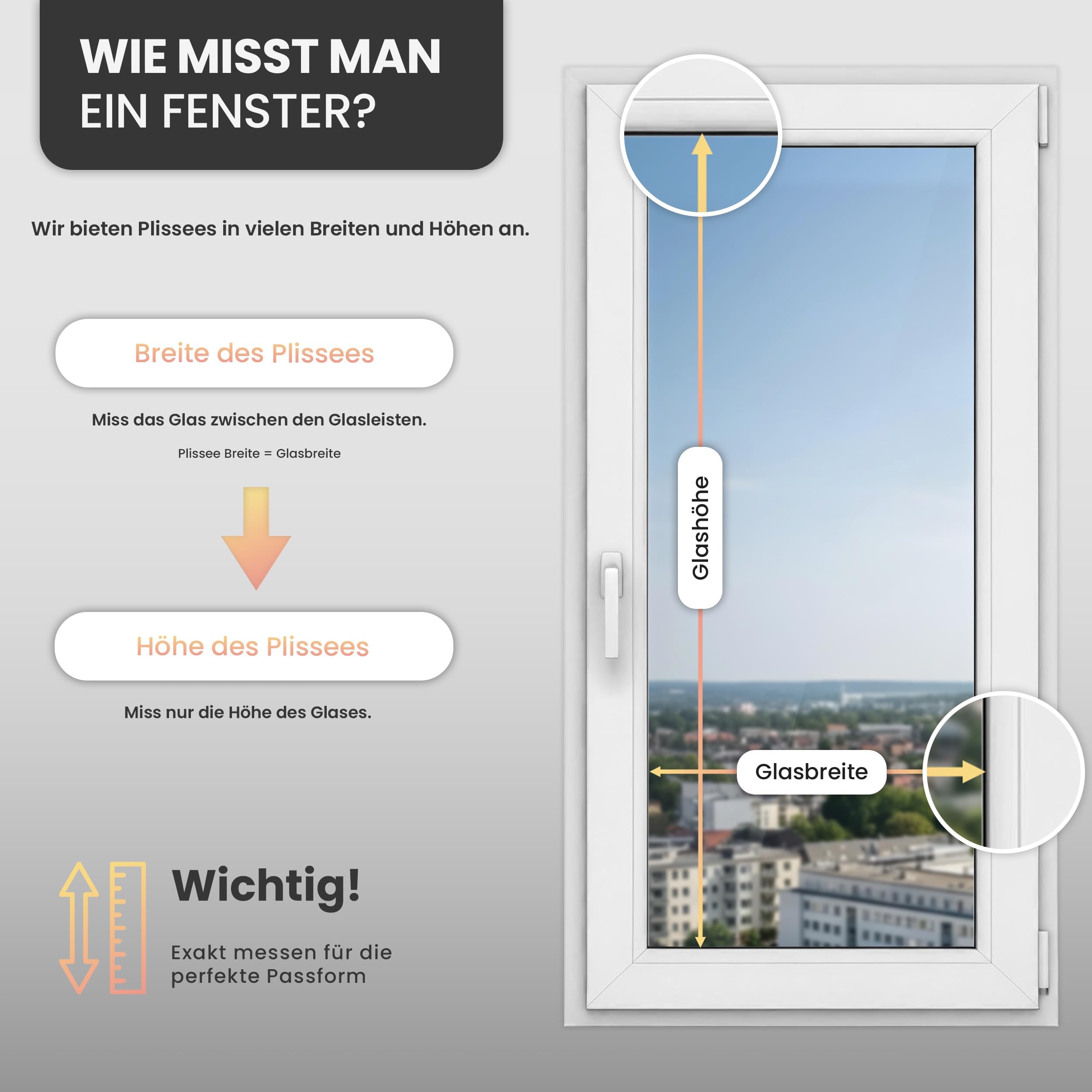 Store plissé avec perçage – Largeur 115 cm Hauteur 200 cm – Blanc – Store intérieur de Protection Solaire pour fenêtre