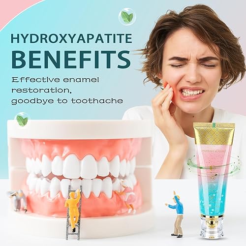 Miniatura 6 de Paquete de 3 pasta dental blanqueadora de niacinamida, elimina manchas, sin flúor, con sabor natural a flor de cerezo y menta. Ayuda a reducir las