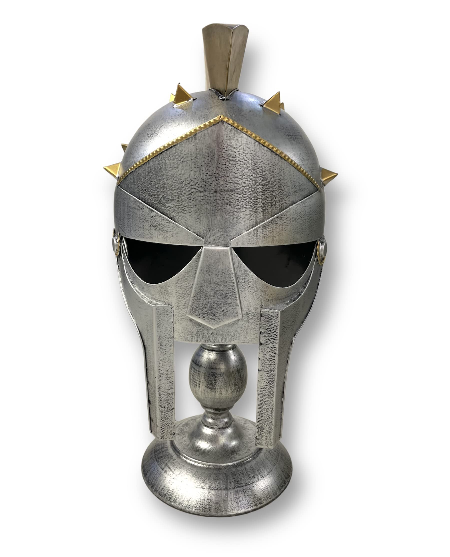 GenericDubai Decoration - Metal Crafts Medieval Knight Templar Crusader Battle Warrior Helmet Costume Role play Helmet. (B)