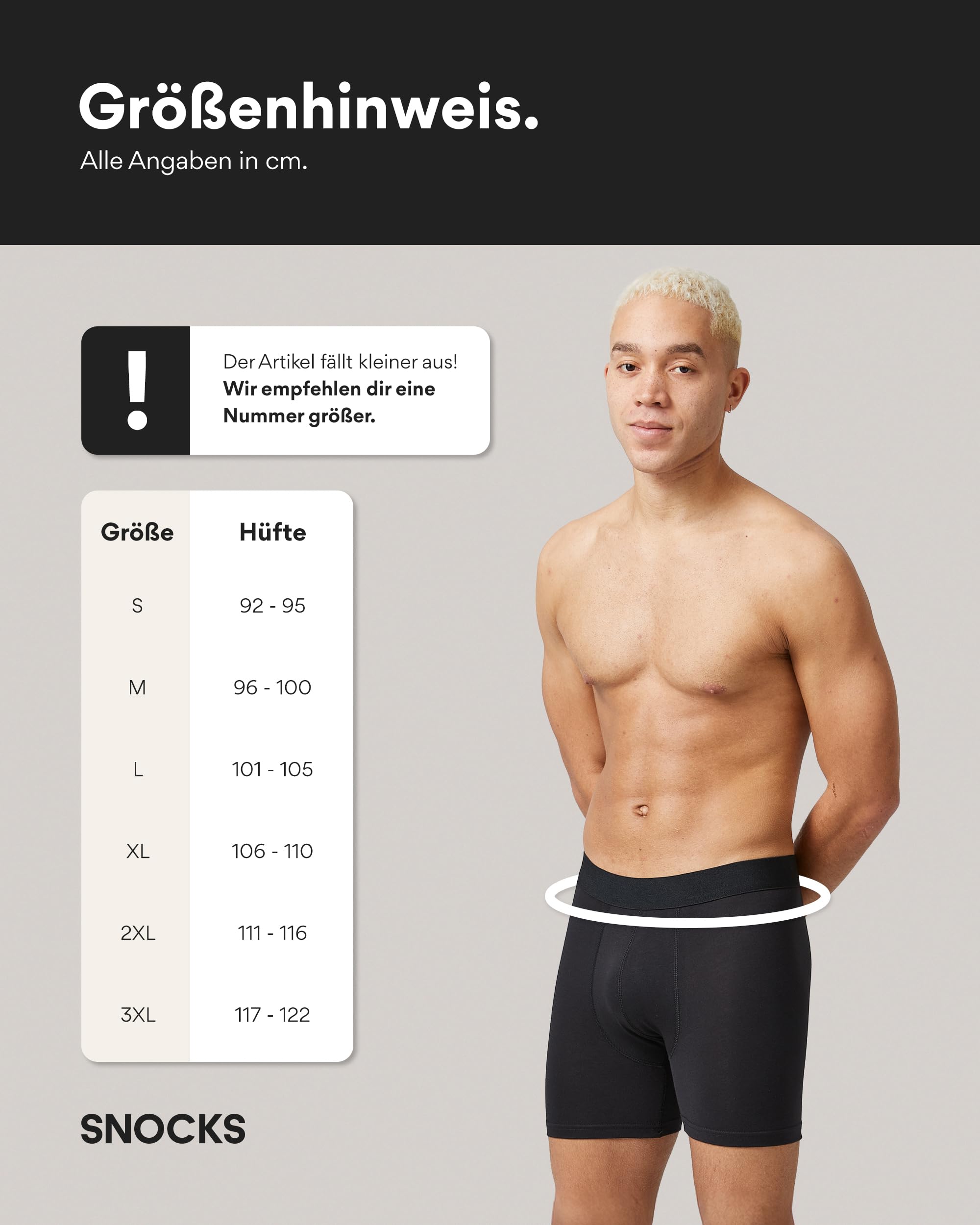 Snocks Lange Boxershorts Herren ohne Logo (6er Pack) - Bio-Baumwolle, atmungsaktiv, kein juckendes Etikett & komfortabler Bund - Unterhosen Männer Gr. M-2XL