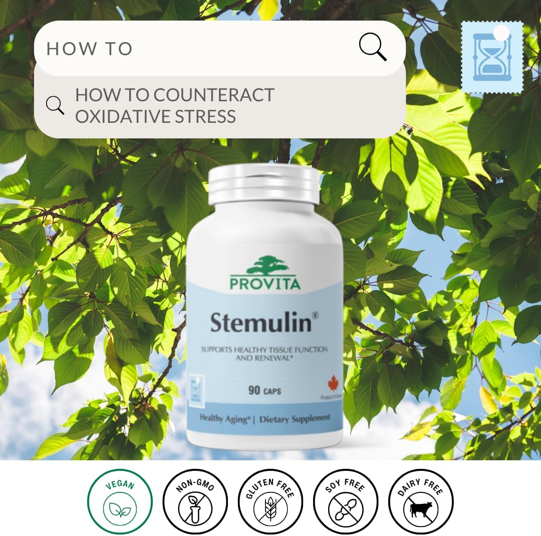 PROVITA Stemulin | Healthy Aging Supplement | Antioxidant Blend with Blue Green Algae, Fucoidan & AFA | Stem Cell Support, Cellular Protection & Immune Defense | Vegan, Non-GMO, 60 Capsules - Image 2