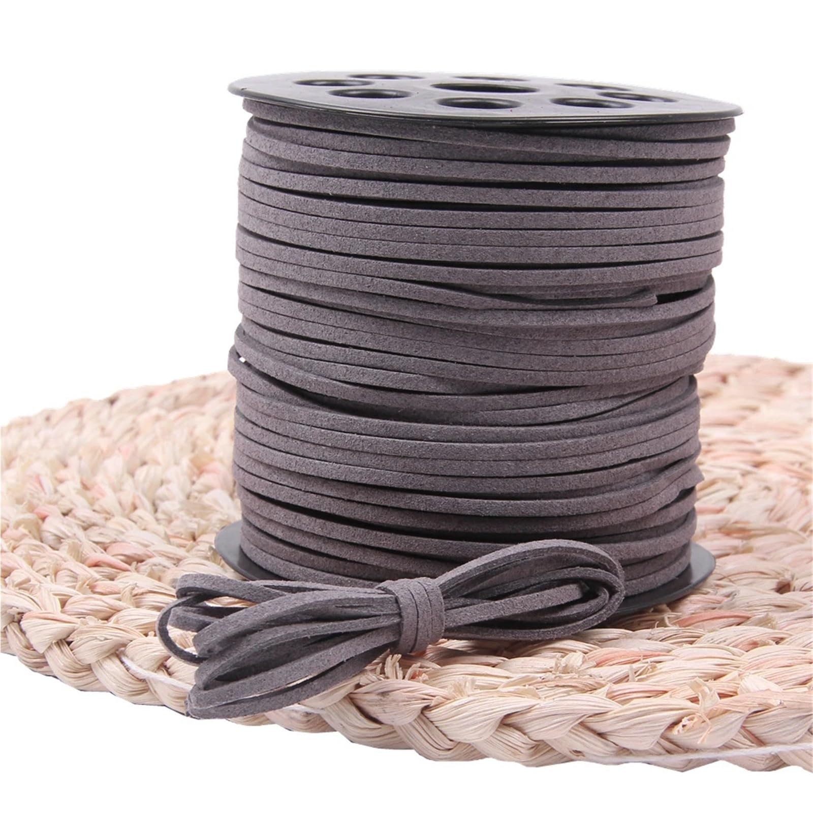 Sznurek ze sztucznego zamszu 10 sztuk m/partia 2.5mm sznurek skórzana lina ręcznie robiona nić ciąg do bransoletki DIY biżuteria(1)