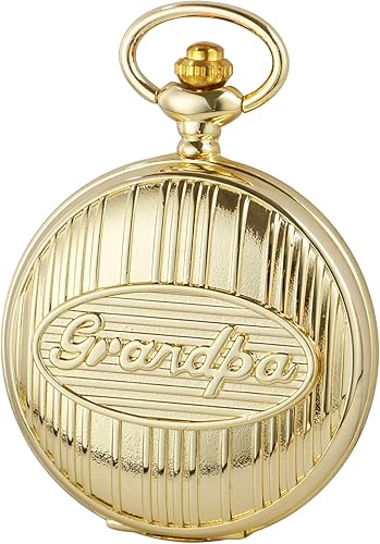 Miniatura 8 de Realpoo Father - Reloj de bolsillo de cuarzo grabado personalizado para papá, abuelo para padre y abuelo, reloj de bolsillo de cuarzo para hombre