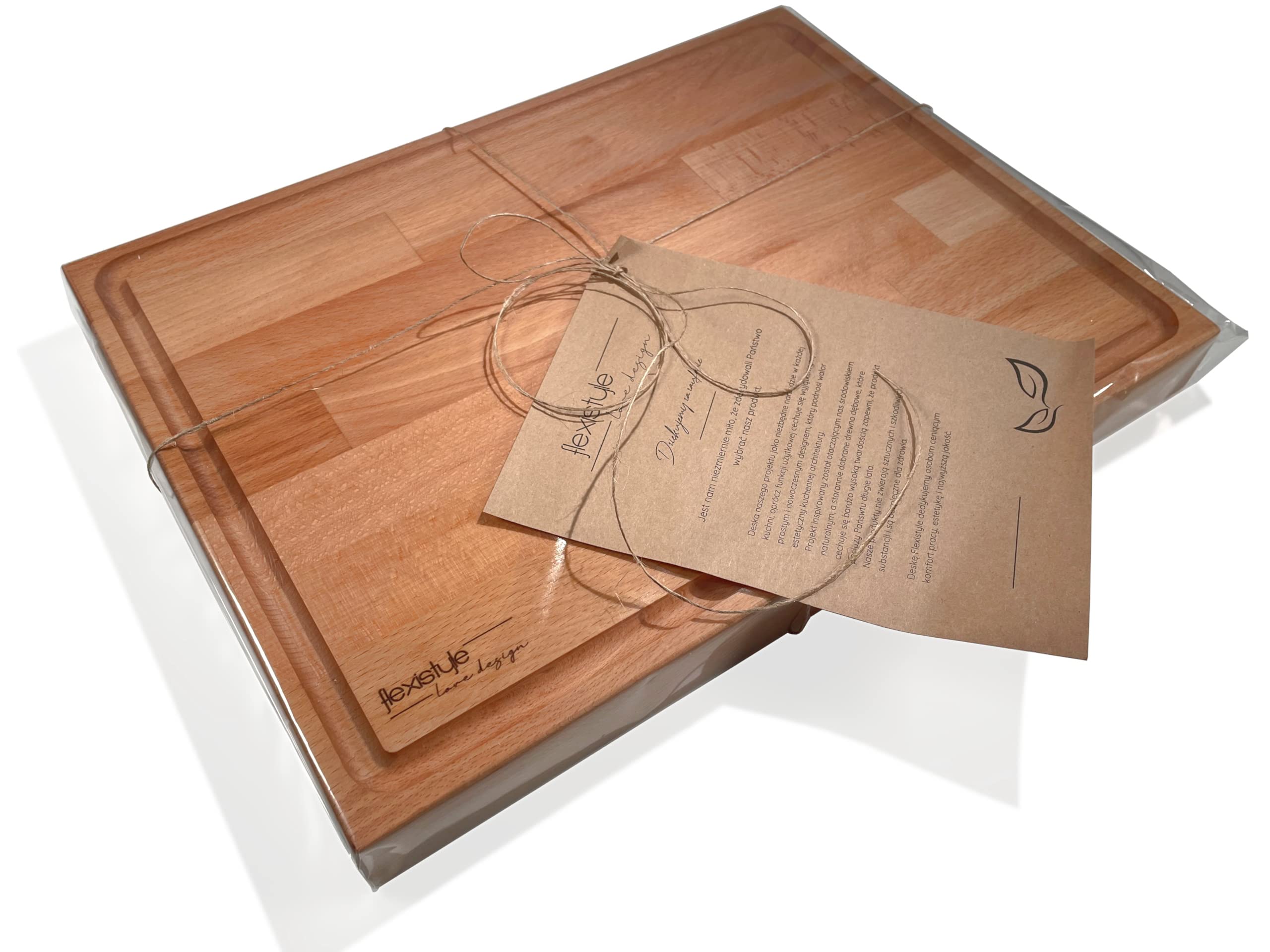 Schneidebrett aus Holz für die Küche groß 40x30 Dicke 38mm mit saftrille Buche Graveur design (Graveur 1)