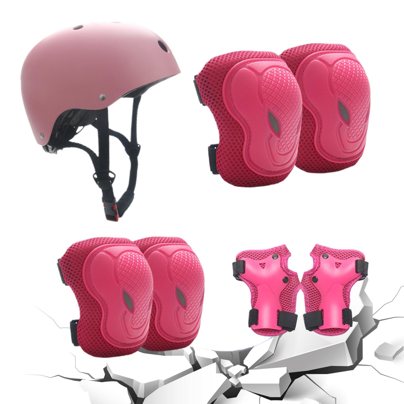 Cascos de monopatín para niños con coderas y rodilleras ajustables 8