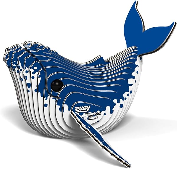EUGY 3D Humpback Whale Eco-Friendly Puzzle
