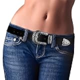 Ssumday Women's Western Leather Belt，Adjustable Soft Leather Fashion Belt for Jeans & Dresses