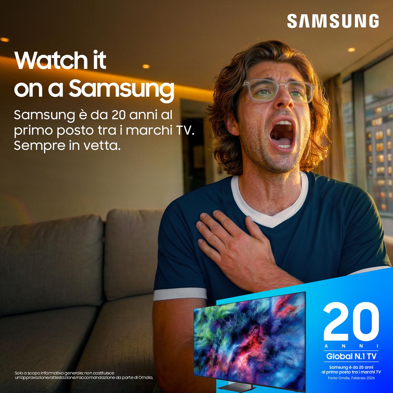 Samsung Smart TV 55'' QE55Q6FAAUXZT QLED 4K, Q4 Lite Processor, Per Cinema e Sport, 4K AI Upscaling, OTS Lite & Adaptive Sound, Metal Stream Design, Vision AI, PACCHETTO INTRATTENIMENTO, 2025