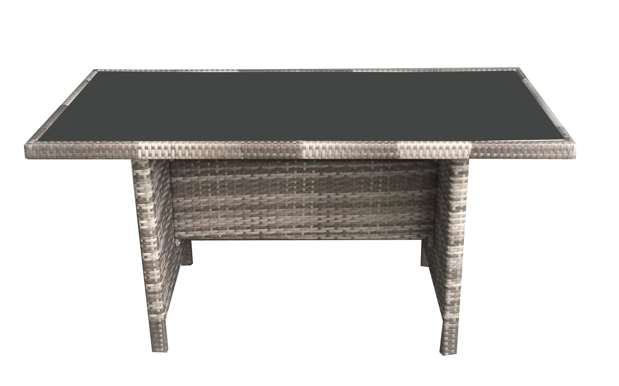 MMT Rattan Garden Furniture LShaped Dining Corner set 8 seater Long left hand sided 2.5M x