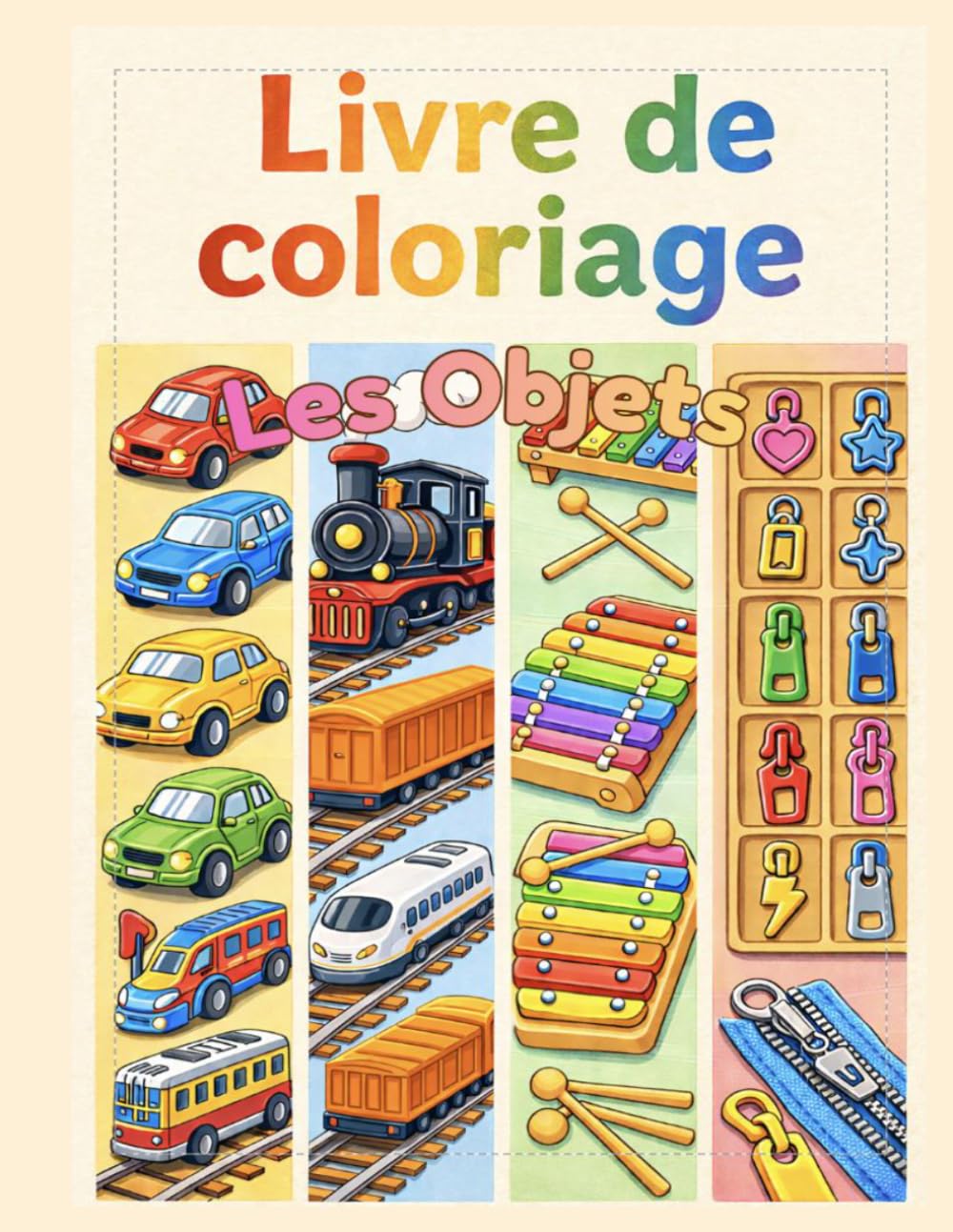 Livre de Coloriage: Les Objets