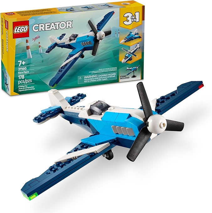 LEGO Creator 3合1飞行器拼装玩具（飞机、战斗机、直升机）