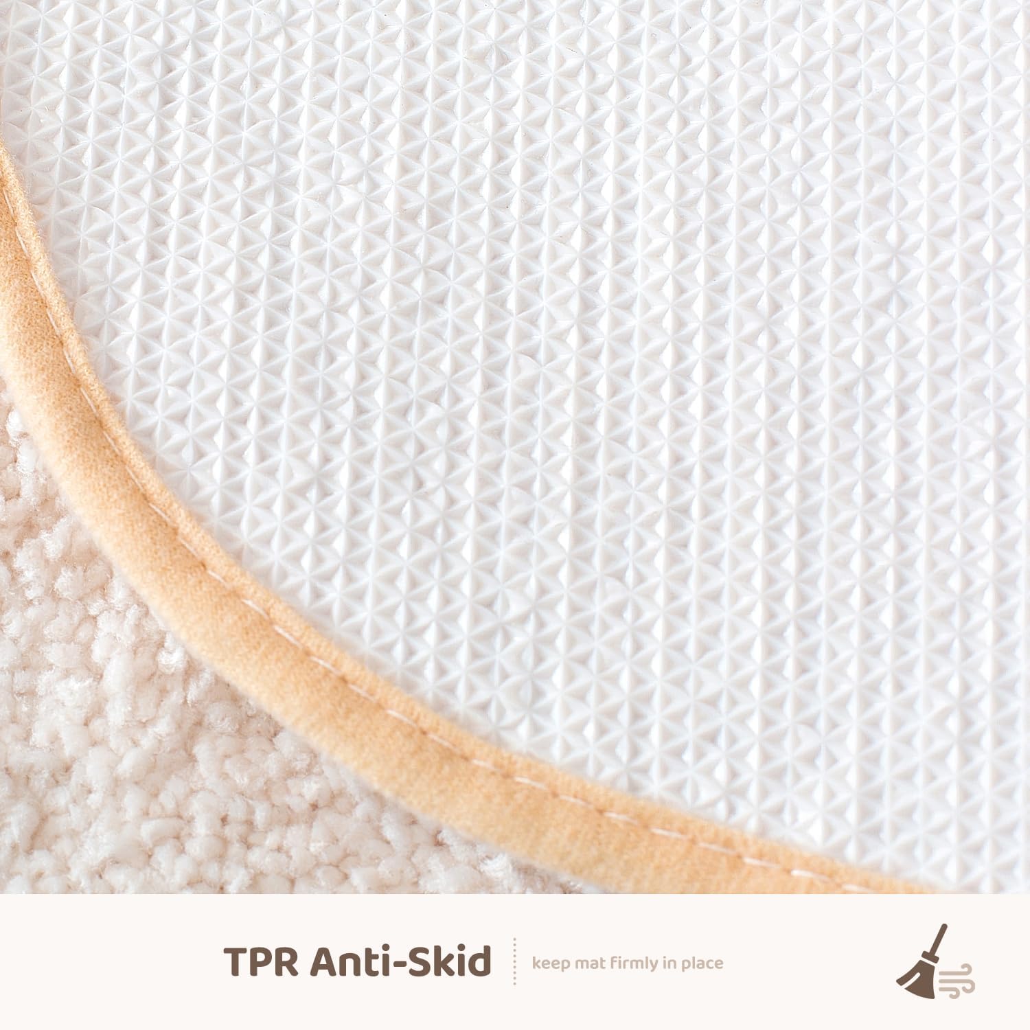 Molesun Egg Bath Mats, Soft and Absorbent Microfiber Bath Rugs, Non-Slip Shaggy Shower Carpet, Machine Wash Dry, Soft Shower Rugs for Bathroom Floor, Tub and Shower, 18x26, Egg