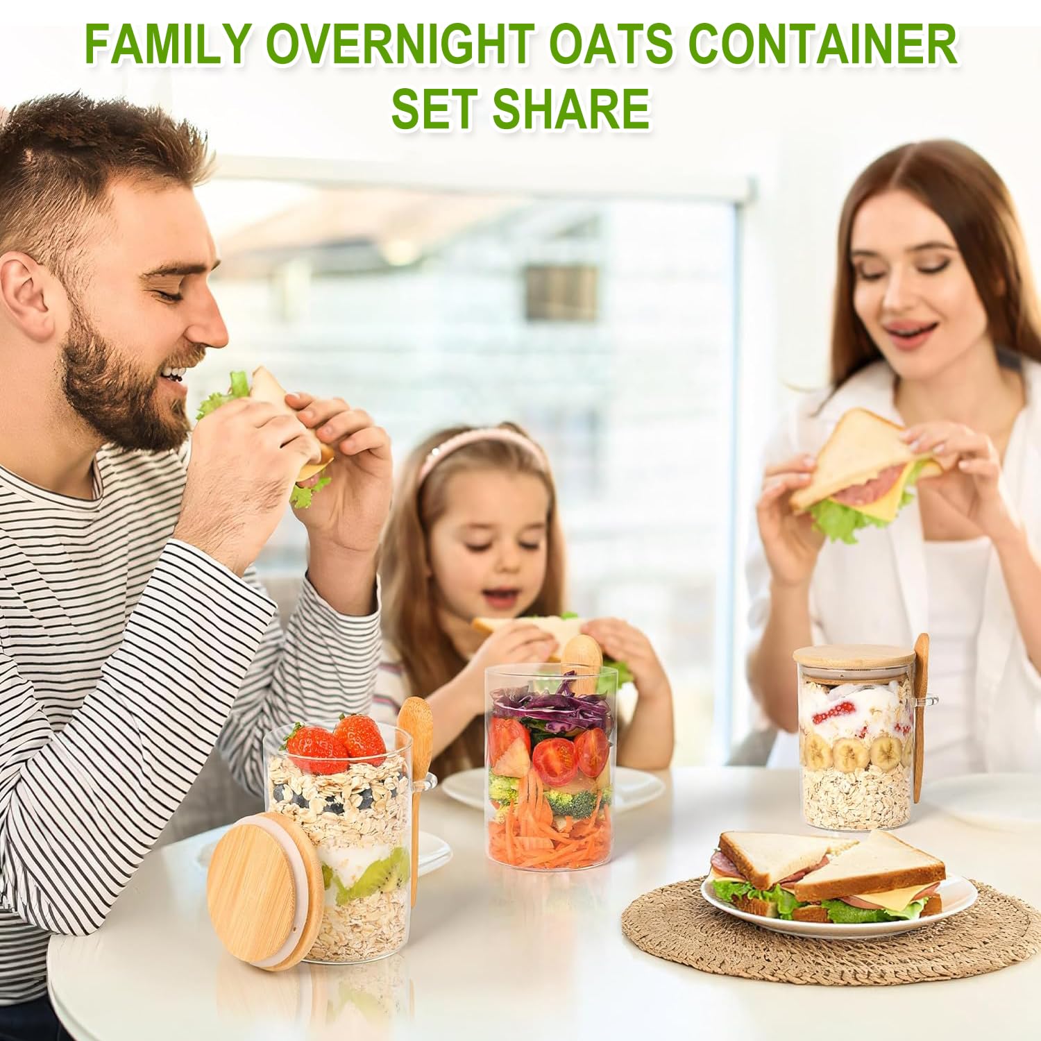 Lot De 4 Bocaux Hermétiques à Bouchon Mécanique, Bocal Pot De Conservation, Capacité 5 L - 17