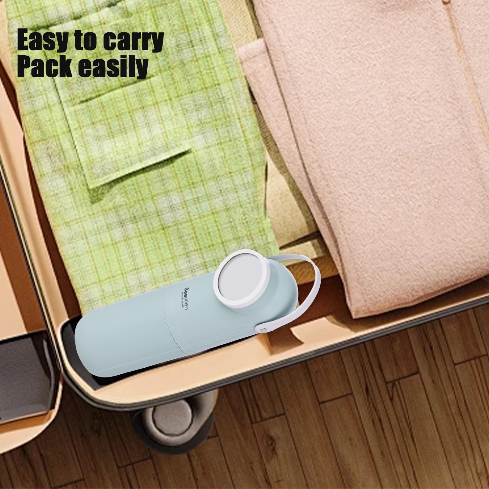 PAVITYAKSH Dental Cup with Mirror Travel Toothbrush Holder Cover case Plastic Toothbrush Storage Box for Kids Travelling Toothbrush Holder with Cover Toothbrush Holder (Green) 4