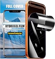 Vista 12 de LOOKSEVEN Paquete de 2 protectores de pantalla de hidrogel de privacidad para iPhone 11, película protectora de TPU suave de alta sensibilidad