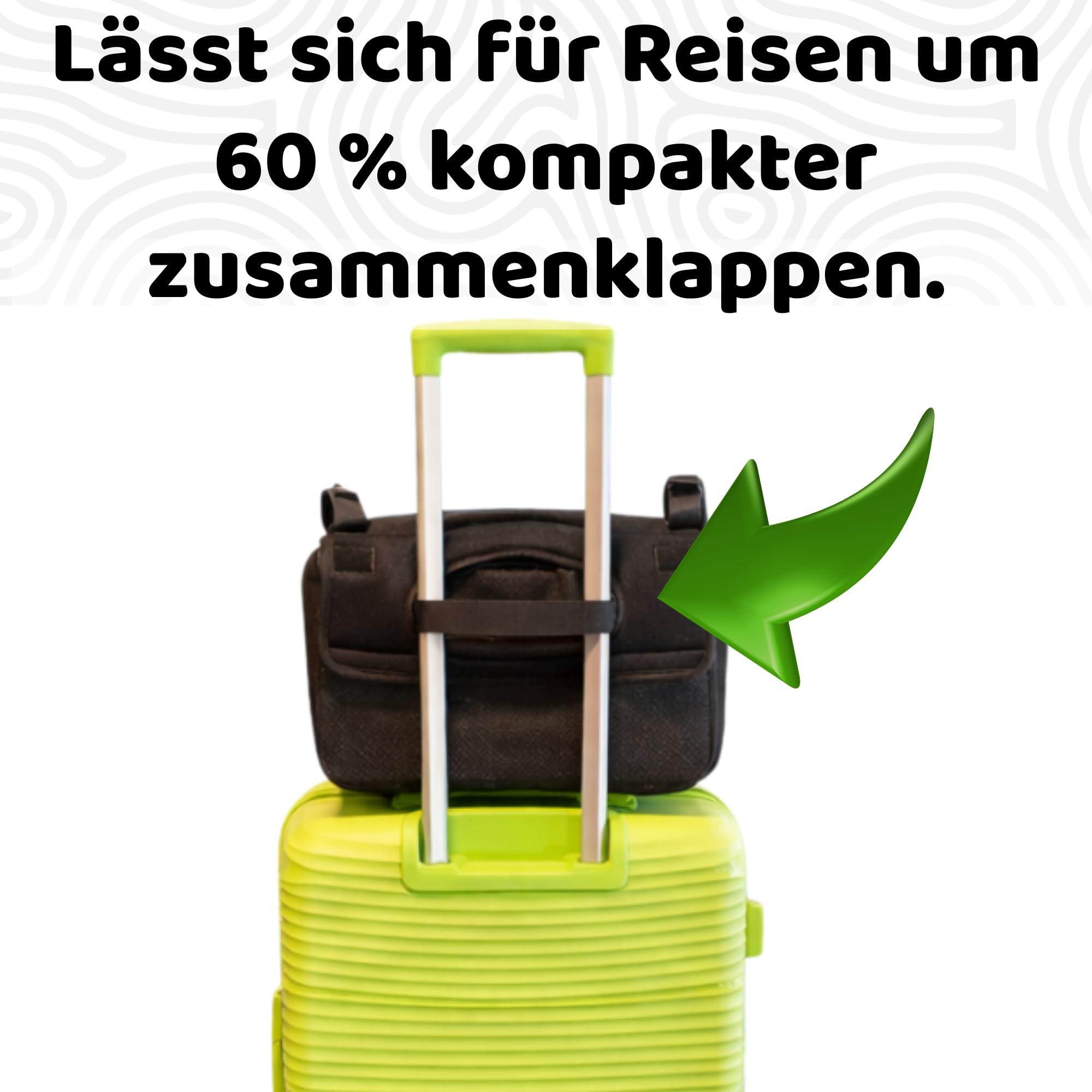 BubbleBum Teleport Reise Kindersitz i-Size R129 Sitzerhöhung für Kinder 125-150cm Faltbar Tragbar Schwarz