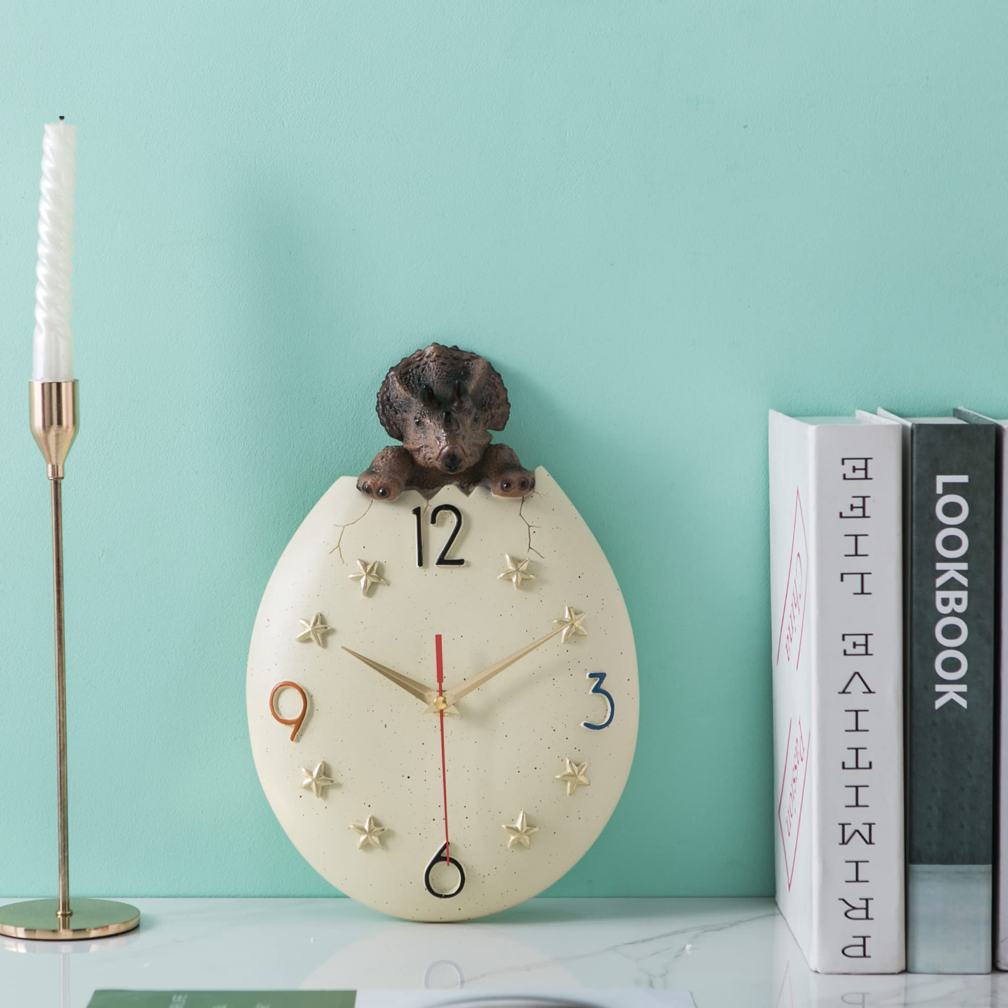 Amazon.co.jp: Banllis 12インチ 恐竜壁時計 リビングルーム用