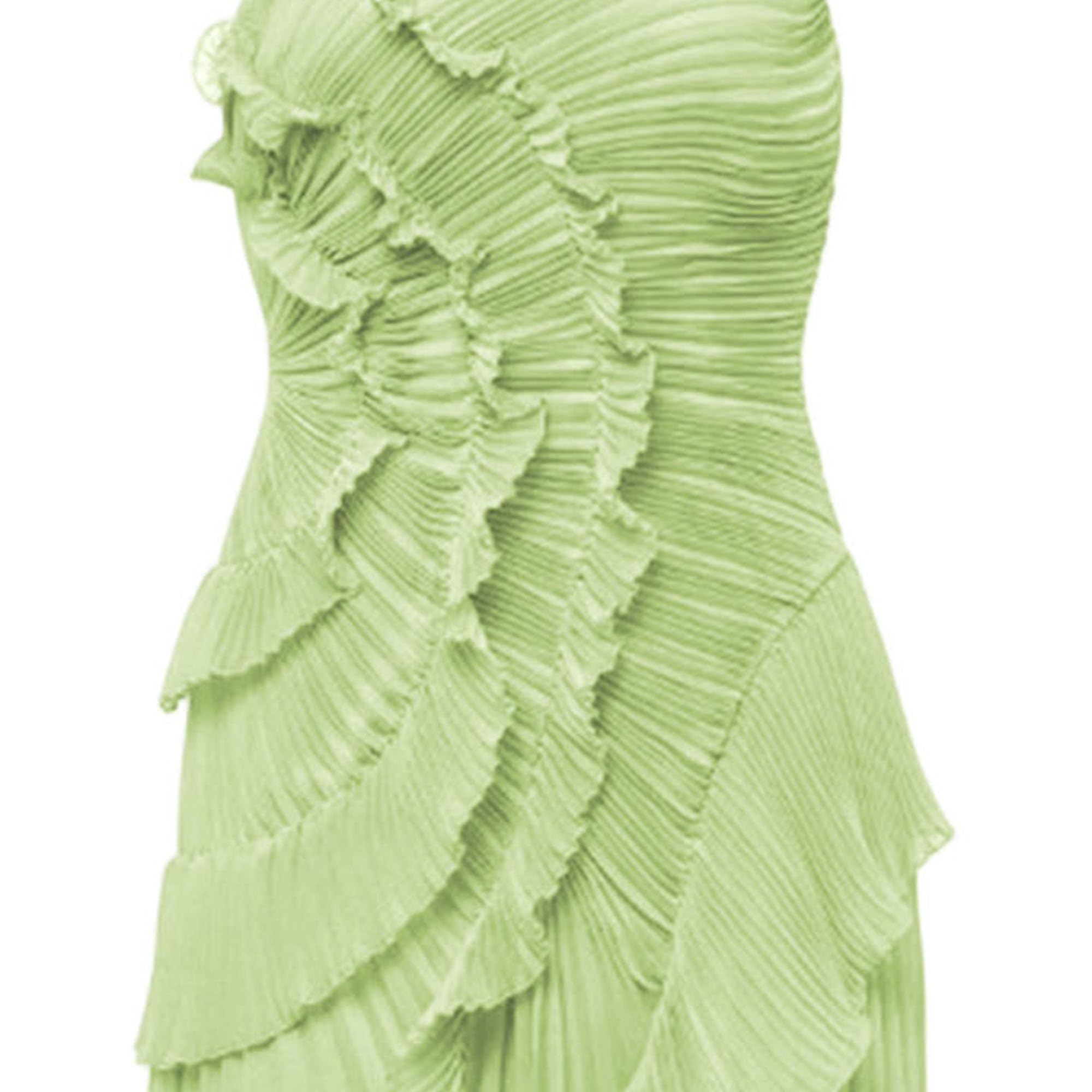 Robe longue dos nu à volants sans manches élégante style fluide pour femme