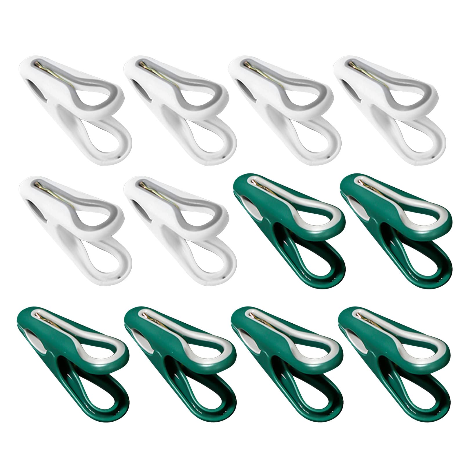 Tsophreniq 12pcs Clothes Pegs Fix Clip Multipurpose Hanging Holder Supplies for Food Bag Windproof Supplies Clip
