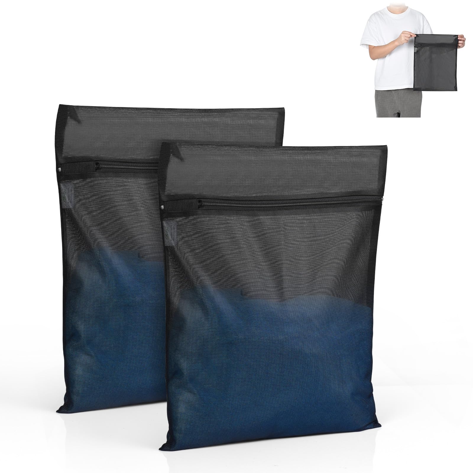 Sacchetti per biancheria in rete per lavatrice Borsa per vestiti da viaggio con cerniera in rete per lavare reggiseno, calze e biancheria intima - 25 x 30 cm, Federazione Russa