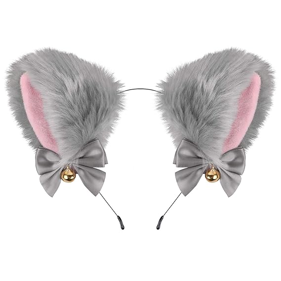 Animal Faux Fur Fox Cat Dog Ears Headband