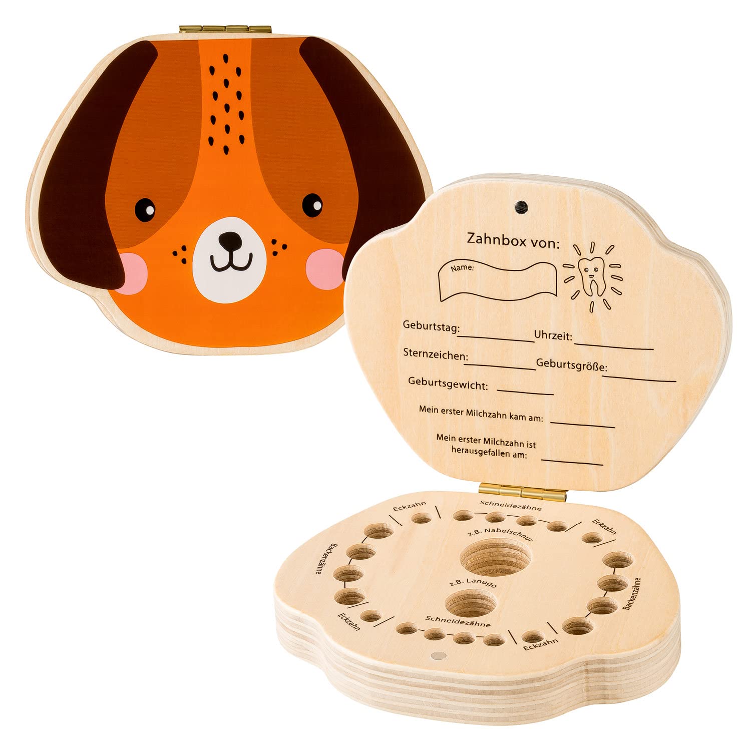 hej kiddo Tooth Box Milk Teeth | Tooth Box for Milk Teeth | Milk Tooth Box Boys & Girls for First Teeth | Tooth Fairy Gifts Boys | Milk Tooth Box (Dog)