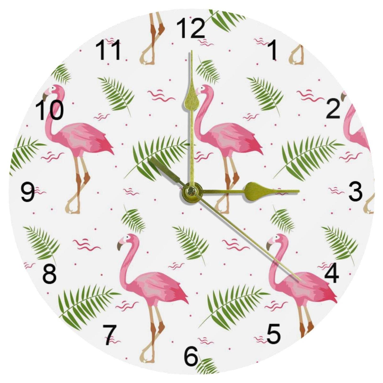 Horloge murale à quartz sans tic-tac de 25,4 cm pour une nuit paisible