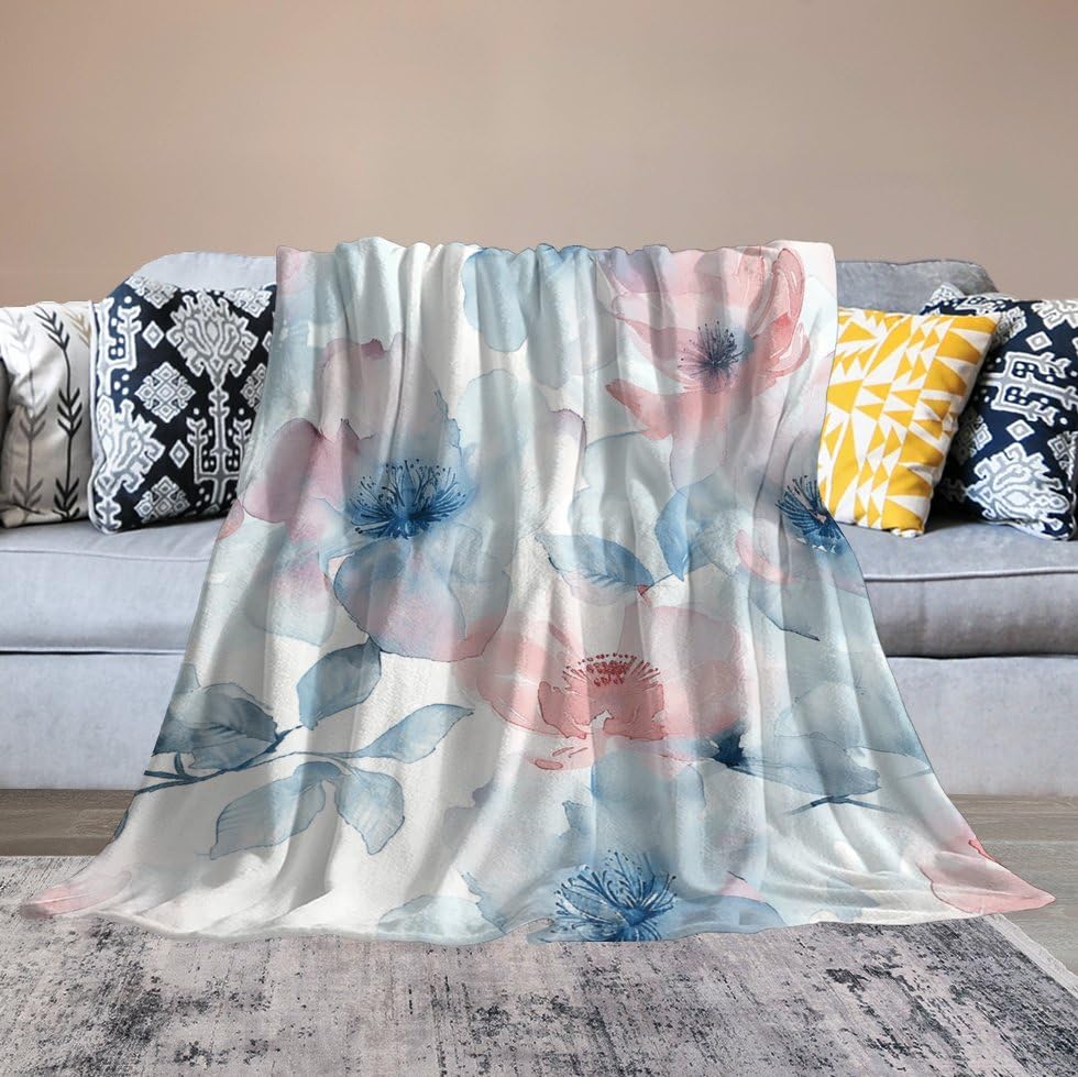 Couverture micro polaire chaude et légère pour soirées cocooning sur le canapé