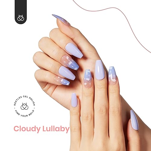 Miniatura 2 de Bettles - Uñas postizas a presión de gel suave de ataúd medianas con pegamento de uñas en 28 piezas, 14 tamaños, se ajustan perfectamente y