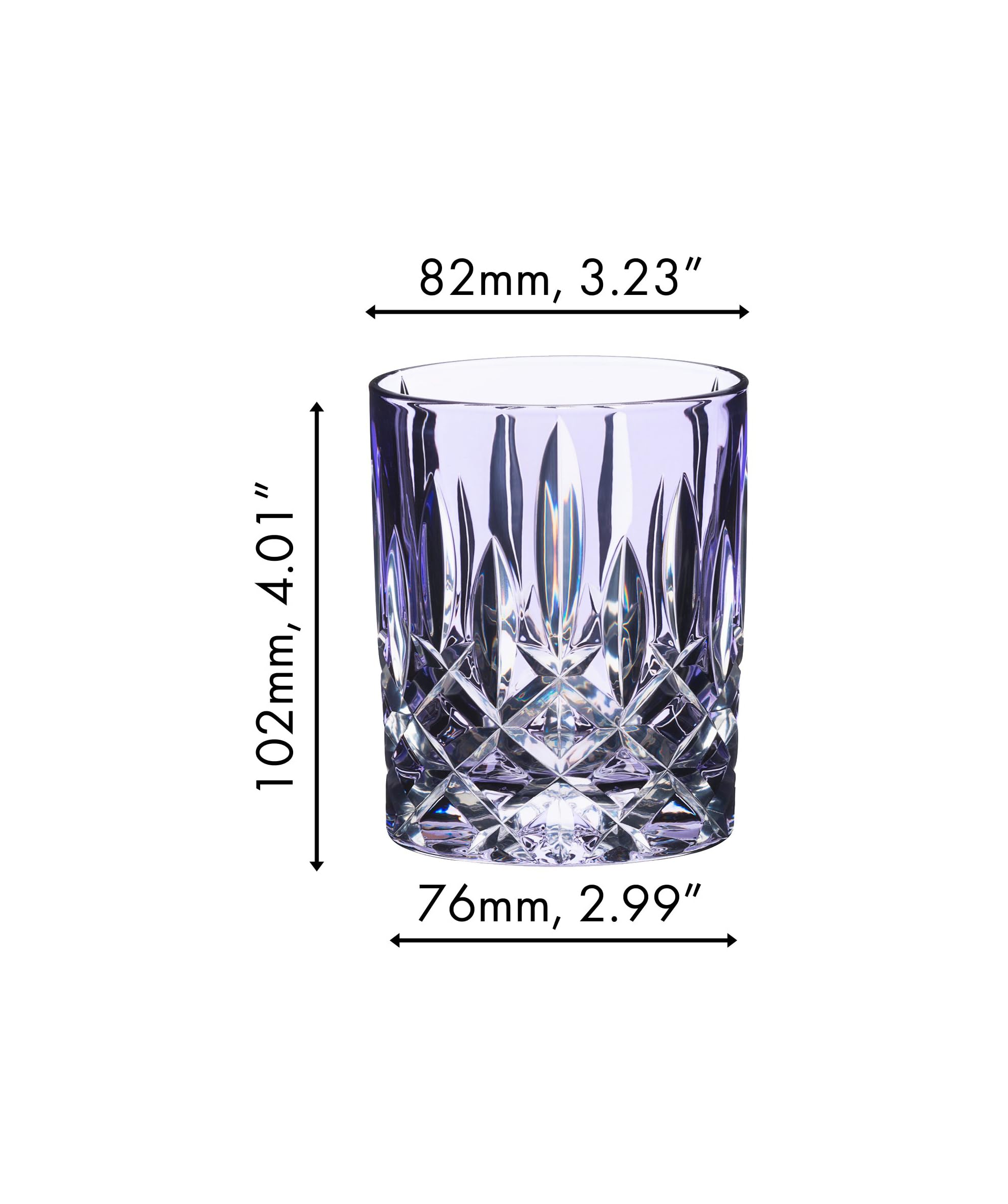 RIEDEL Laudon Tumbler - Violett - Einzelpackung, Trinkglas, Kristallglas, Nur Handwäsche – Veredelte Produkte - 1515/02S3V