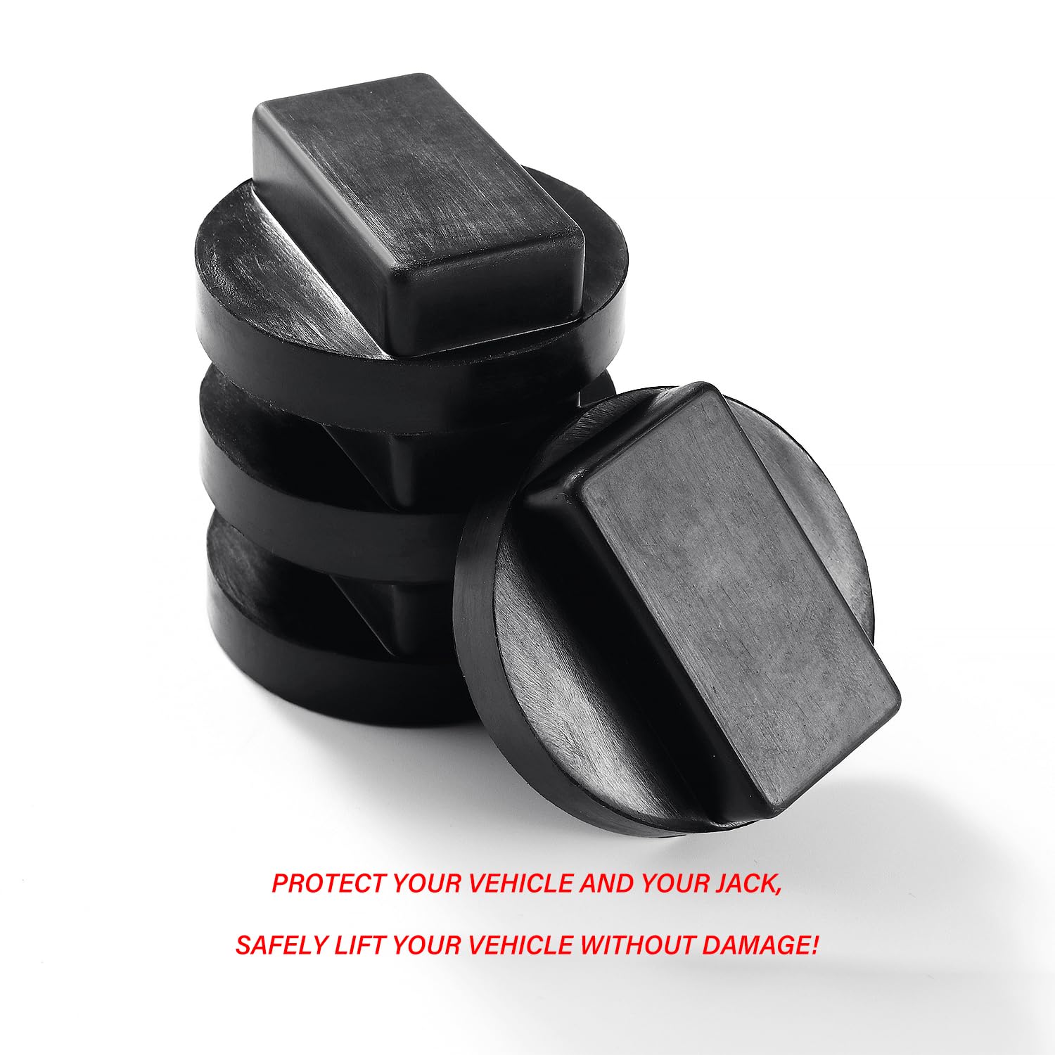 YIXISI 4 Pezzi Tampone in Gomma per Cric Auto Compatibile con BMW & MINI Cooper, Car Jack Pad, Cuscinetti per Cric