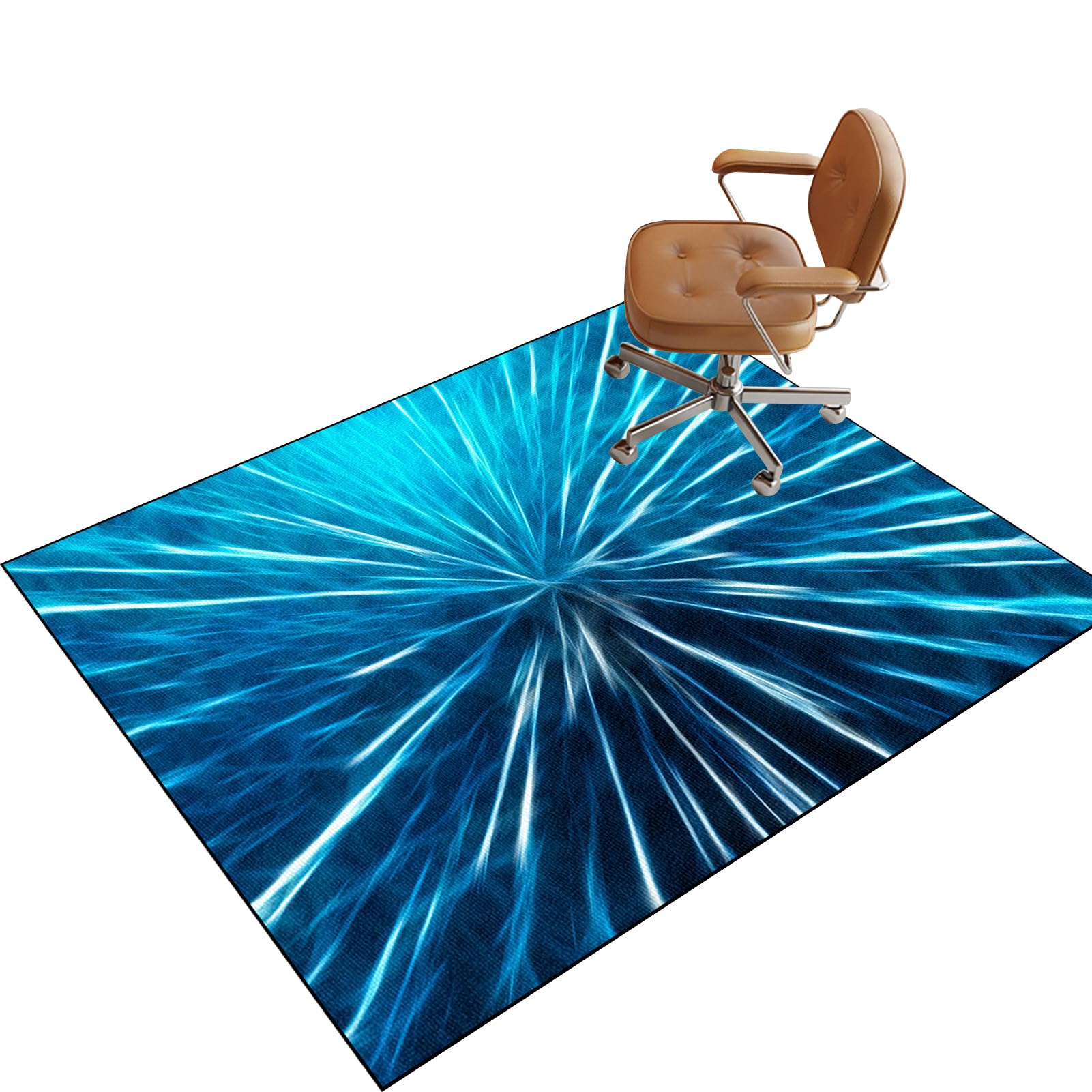 Heavy Duty Office Chair Mats for Hardwood Floor, Large Anti-Slip Desk Chair Mat for Carpet Floors, Gaming Computer Chair Rug for Home, Floor Protector Mat, Rolling Chair Glides Easily 90 x 140 cm
